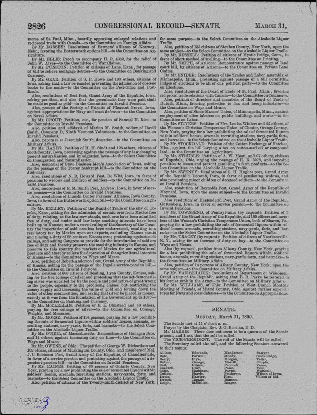 Congressional Record-·Senate. 2871