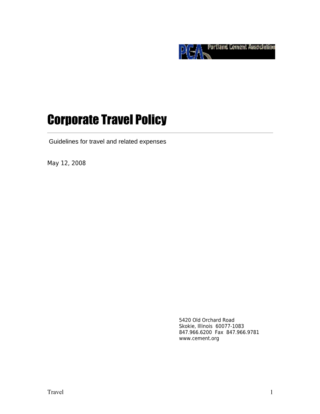 Guidelines for Travel and Related Expenses