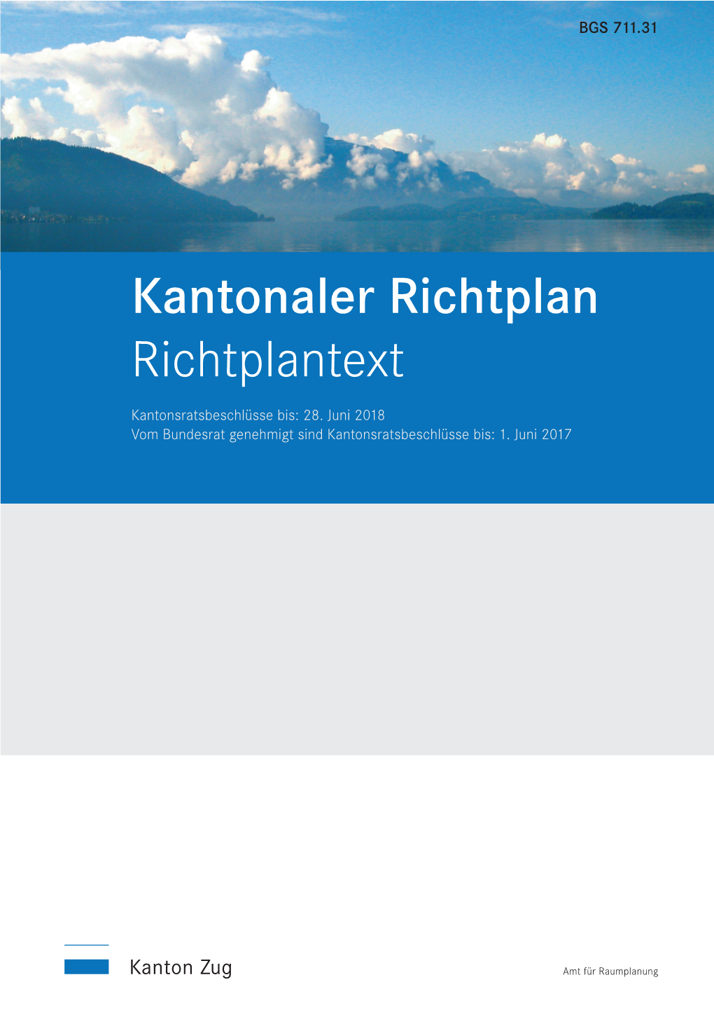 Kantonaler Richtplan Richtplantext