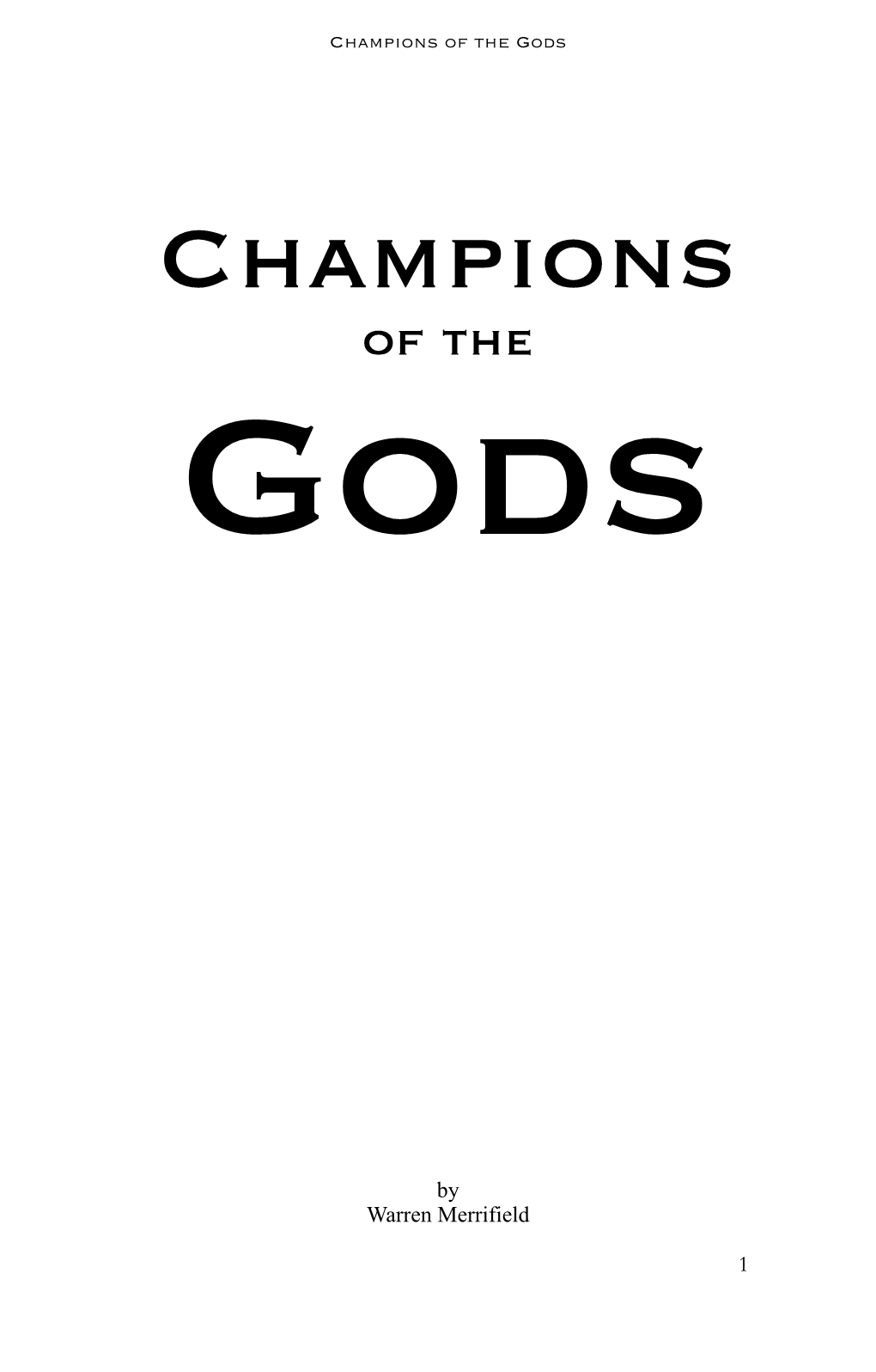 Champions of the Gods