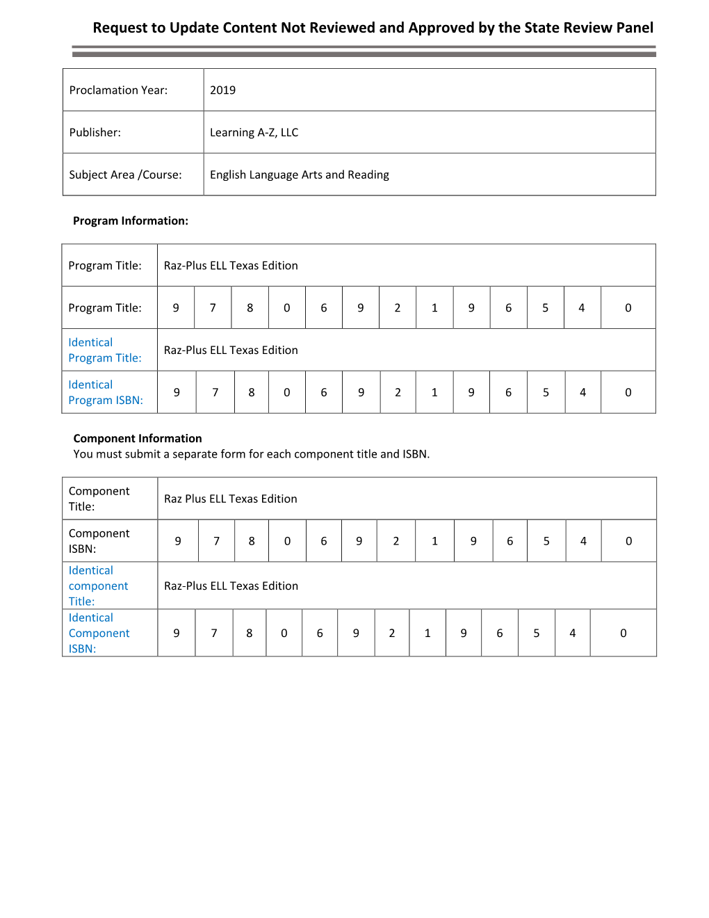 LAZ Update Request Nonteks 7-2020