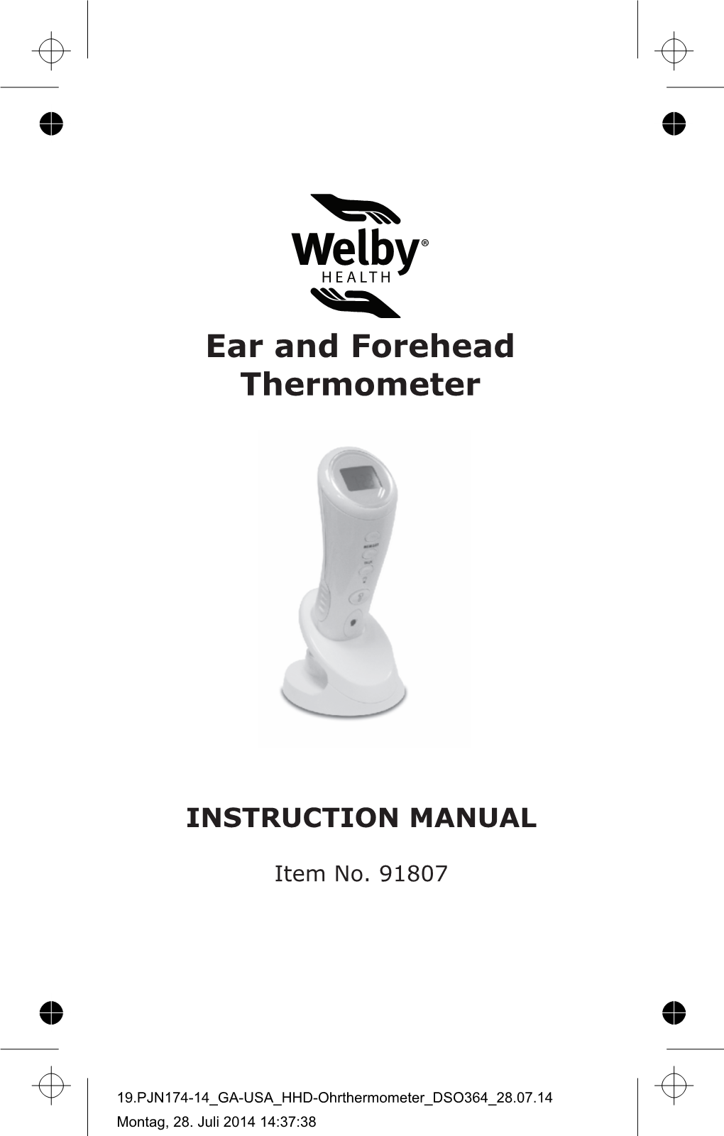 Ear and Forehead Thermometer