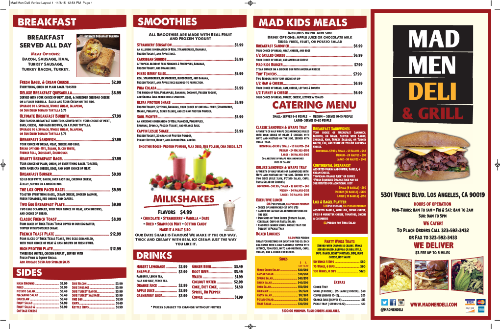 Mad Men Deli Venice:Layout 1 11/4/15 12:54 PM Page 1