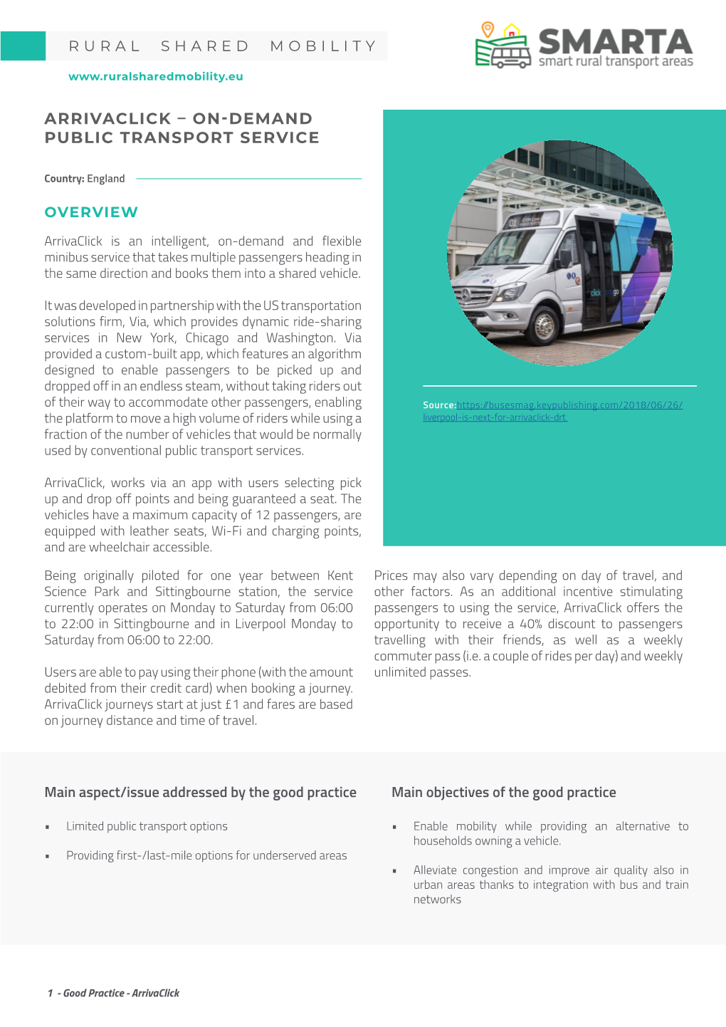 Arrivaclick – On-Demand Public Transport Service