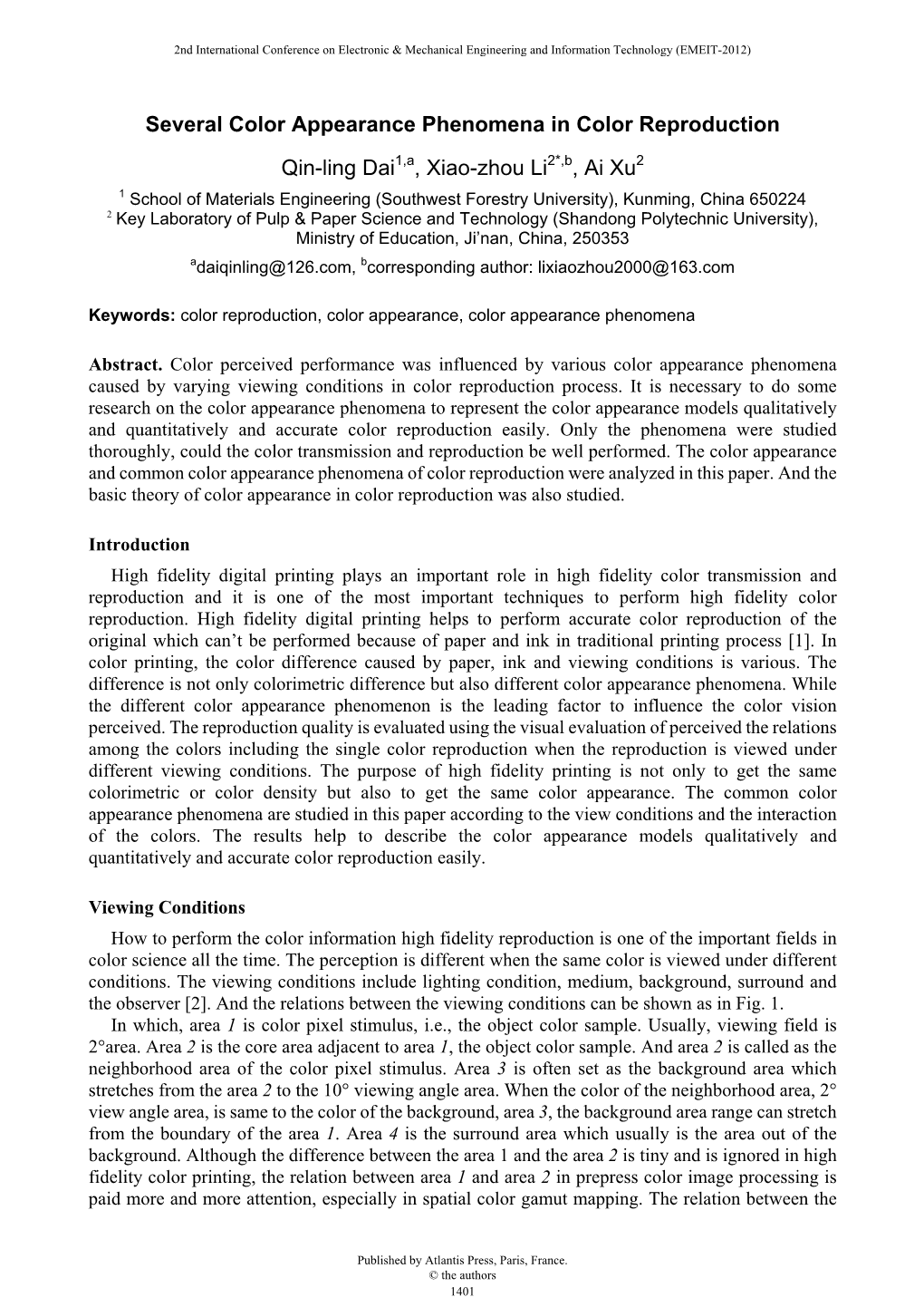 Several Color Appearance Phenomena in Color Reproduction