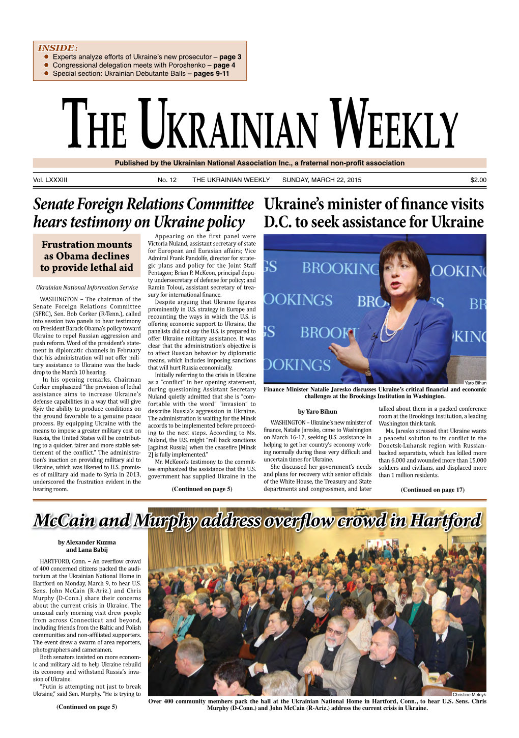 The Ukrainian Weekly, 2015