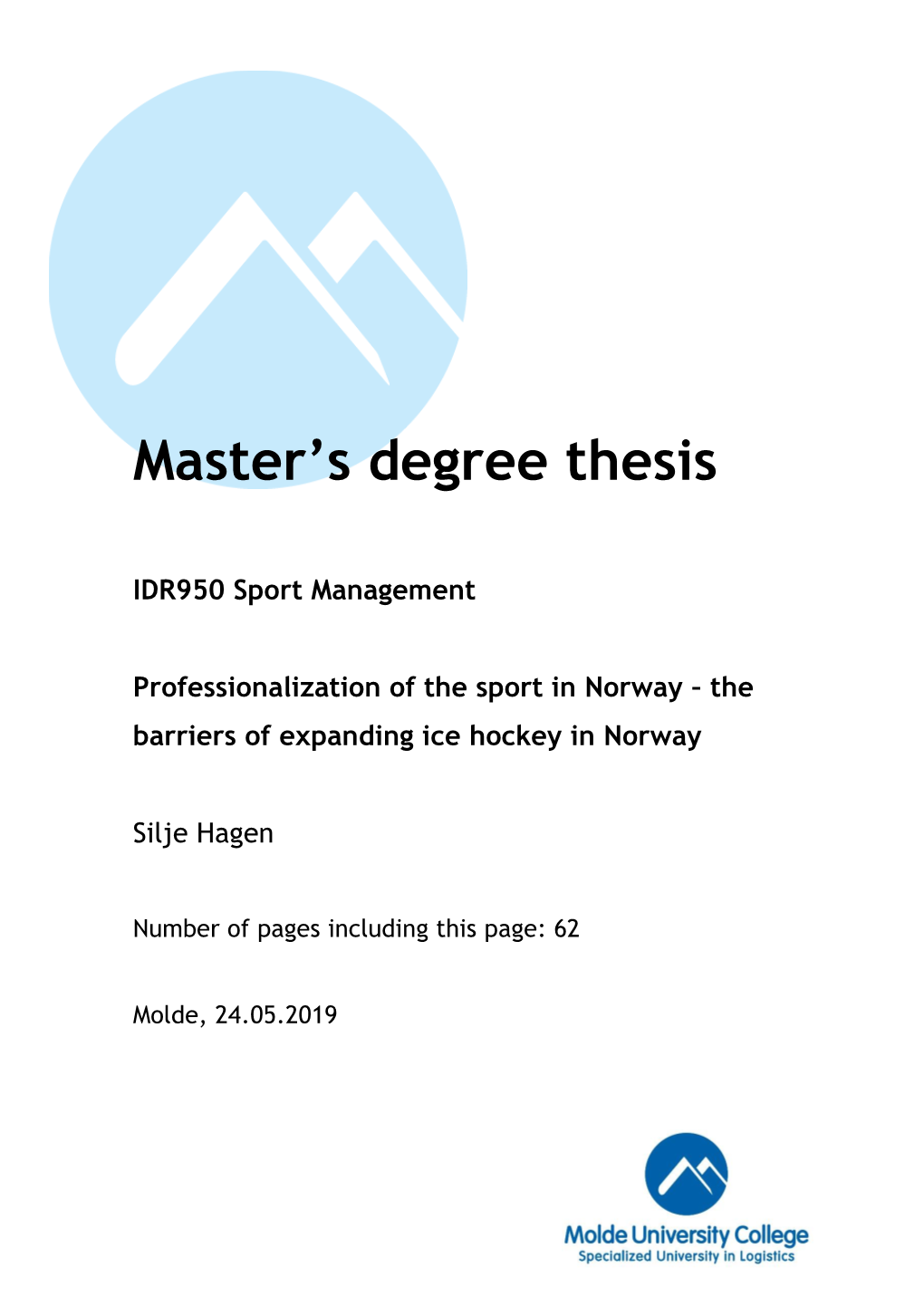 Master's Degree Thesis