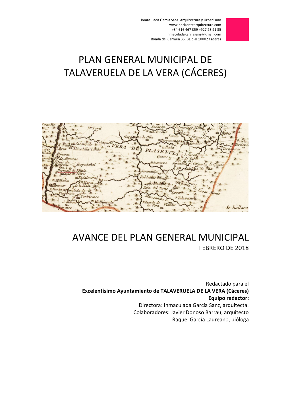Plan General Municipal De Talaveruela De La Vera (Cáceres)