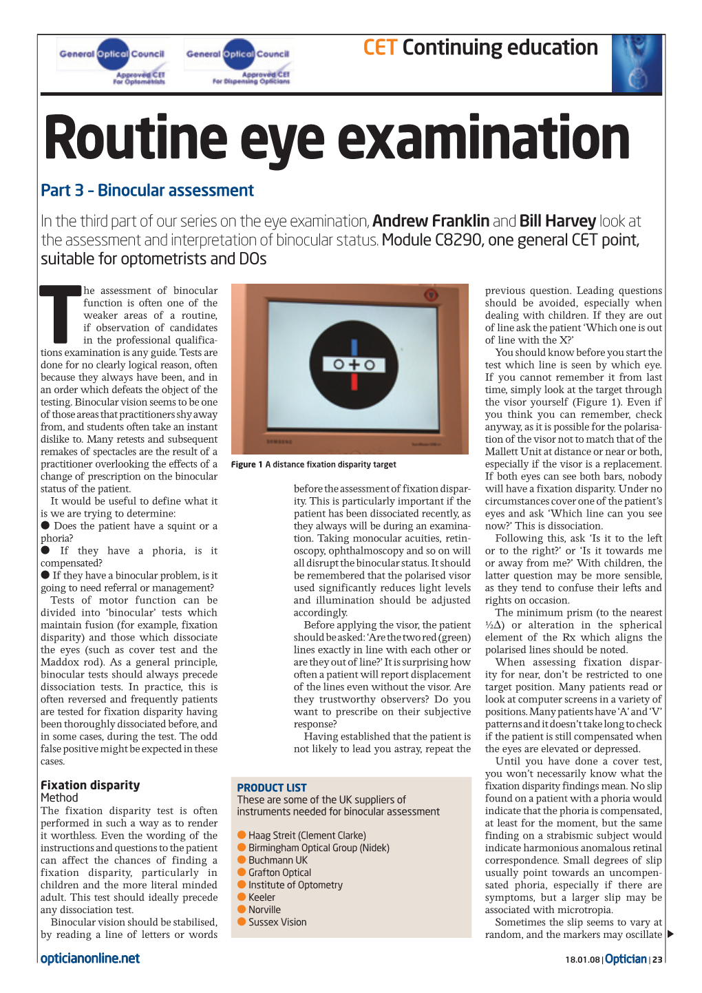 Routine Eye Examination