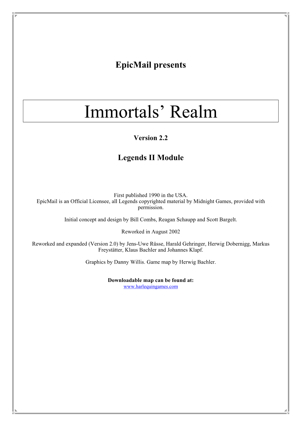 Immortals' Realm