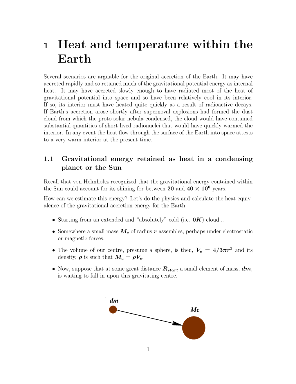 Interior Heat and Temperature