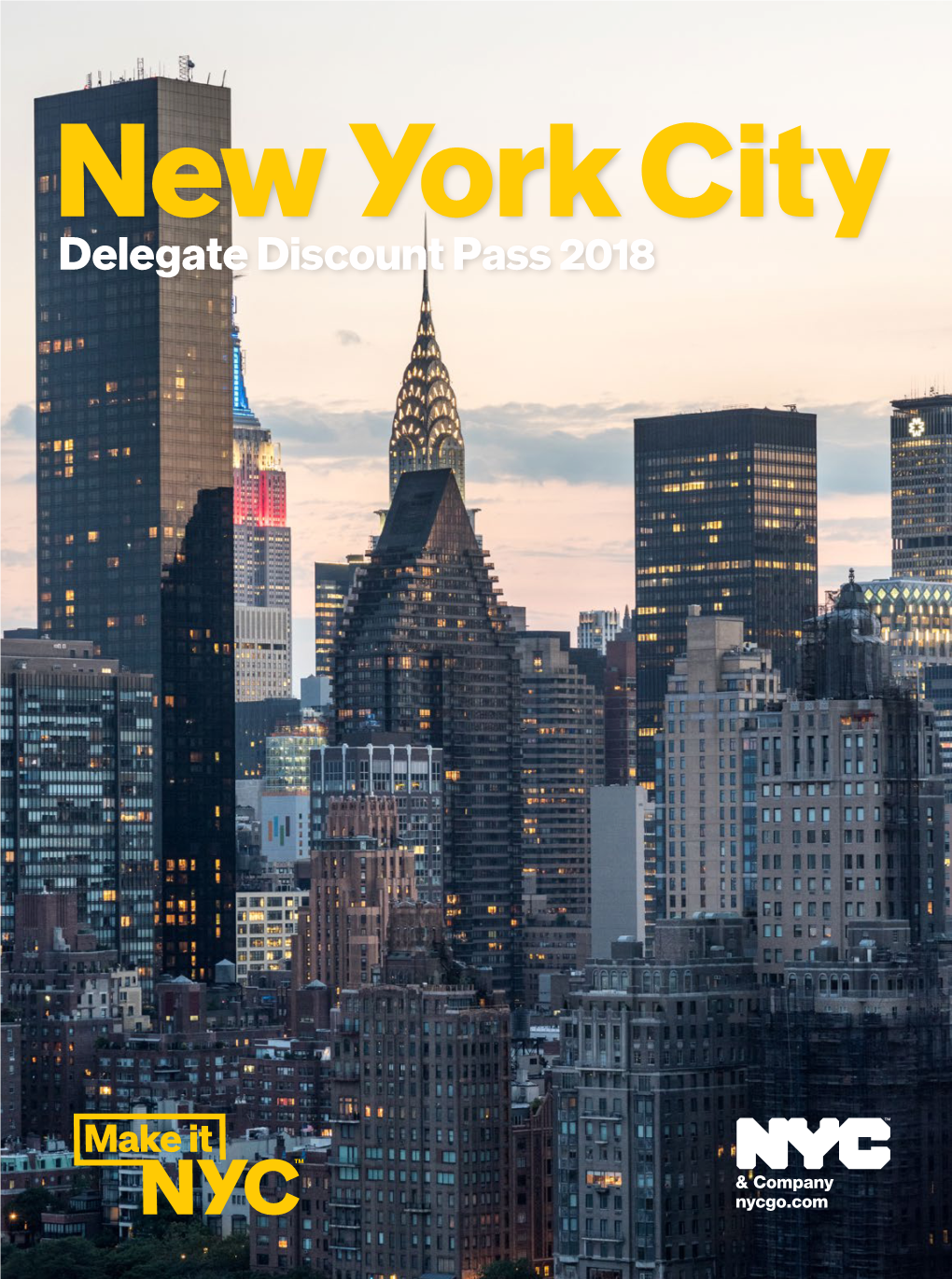 Delegate Discount Pass 2018 Welcome to New York City