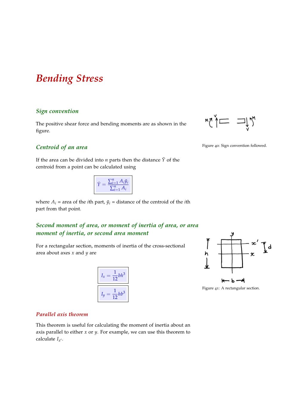 Bending Stress 