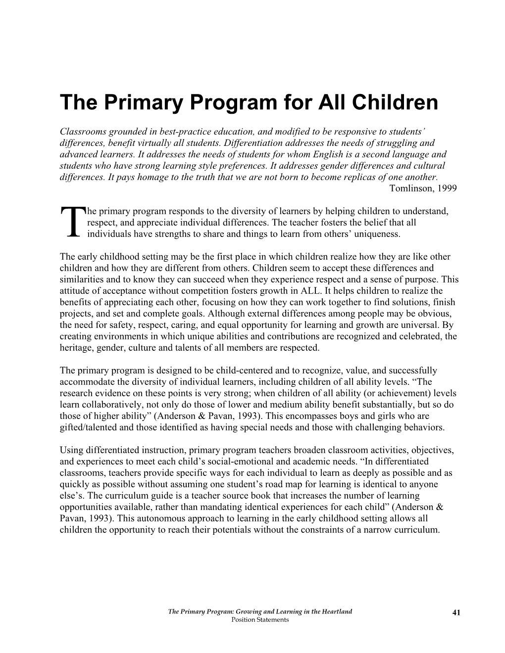 Ethics in Early Childhood Education