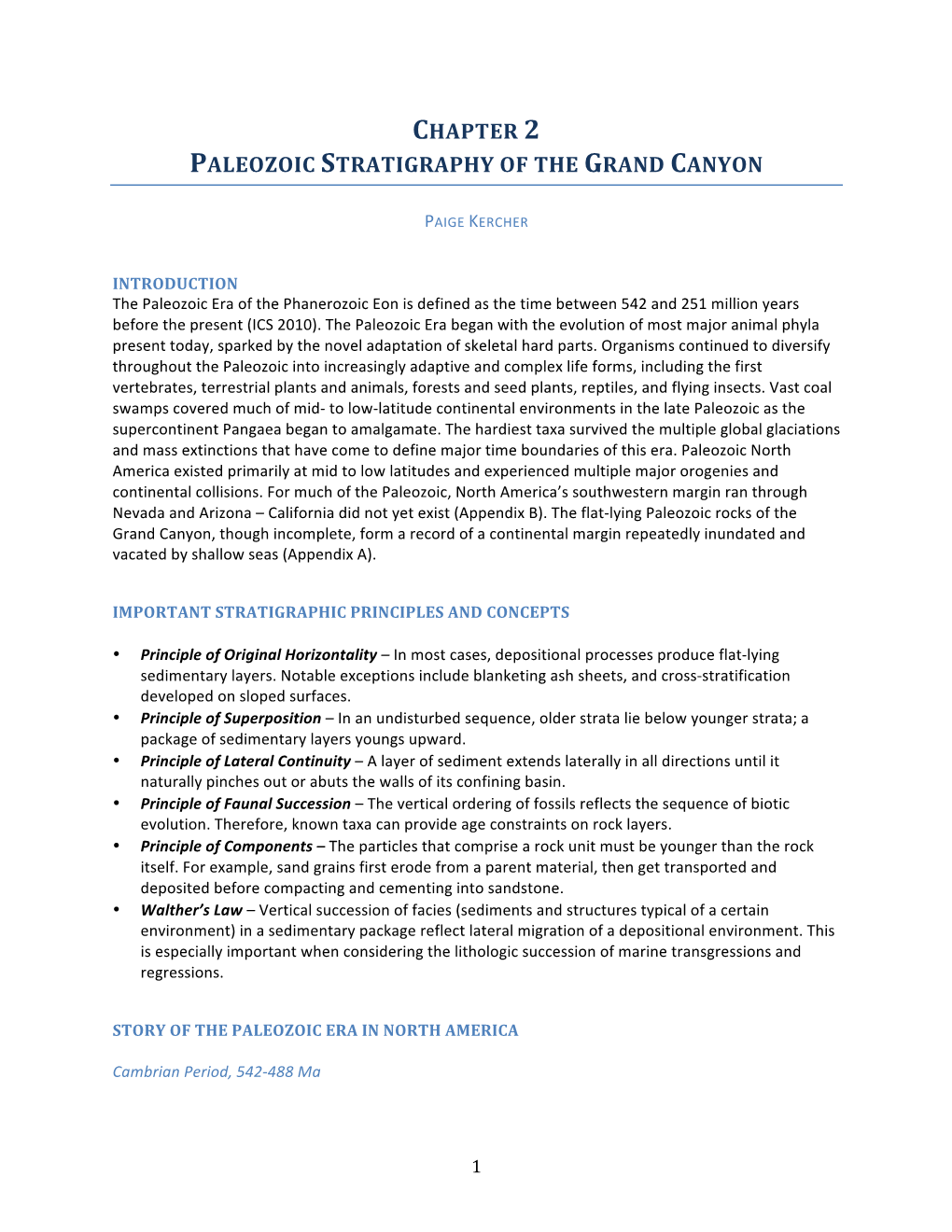 Chapter 2 Paleozoic Stratigraphy of the Grand Canyon