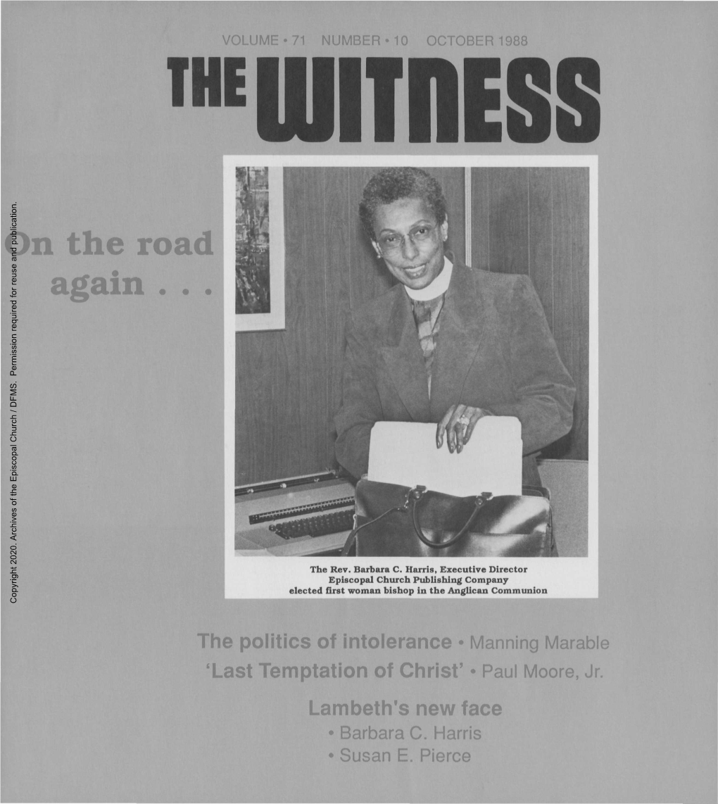 1988 the Witness, Vol. 71, No. 10. October 1988