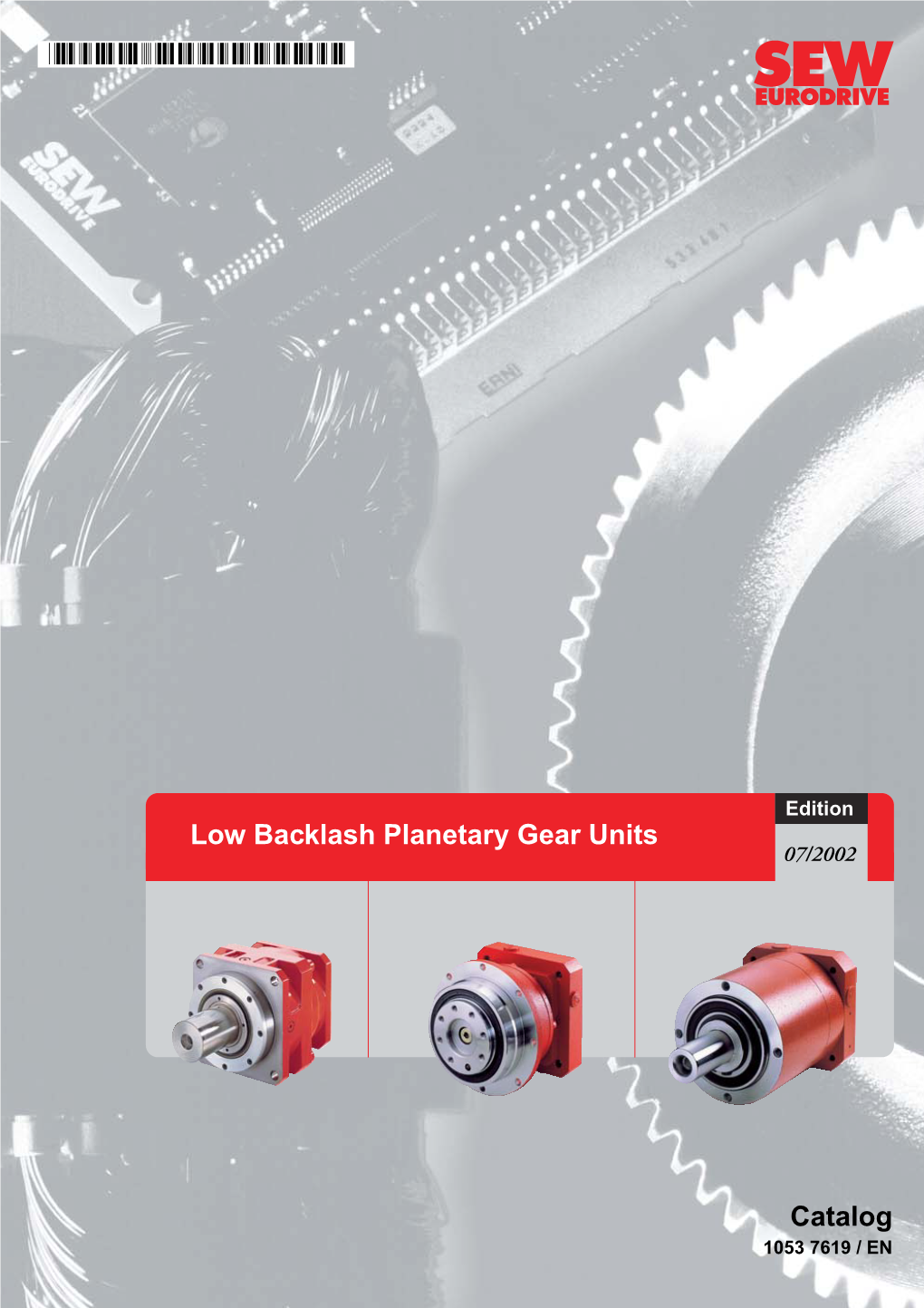 Low Backlash Planetary Gear Units Catalog