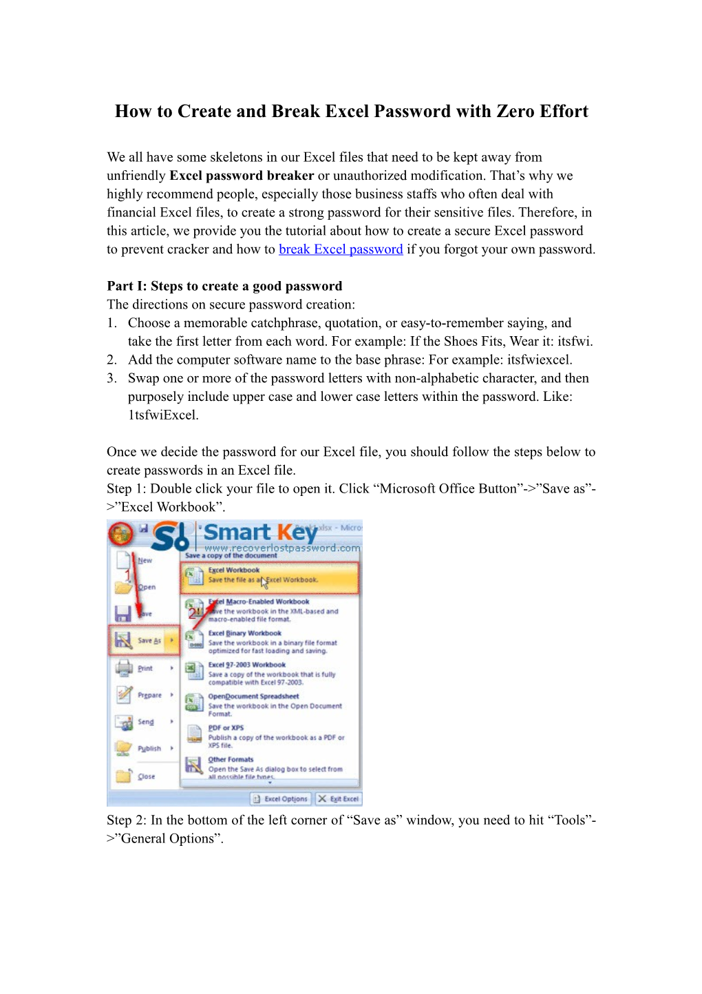 How to Create and Break Excel Password with Zero Effort