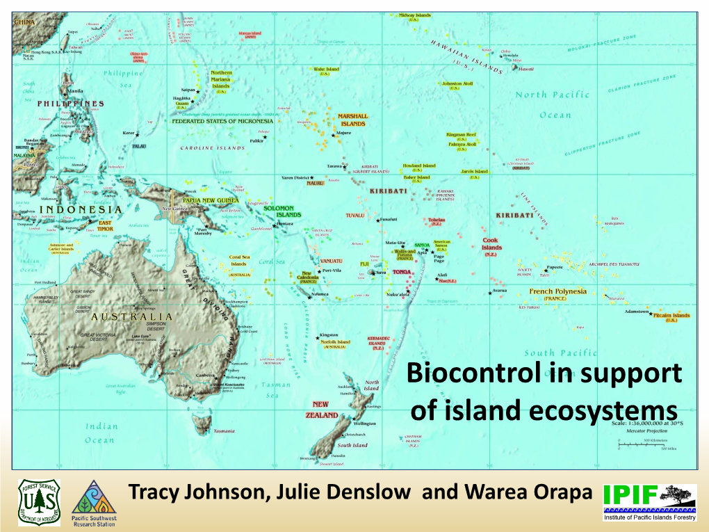 Biocontrol in Support of Island Ecosystems
