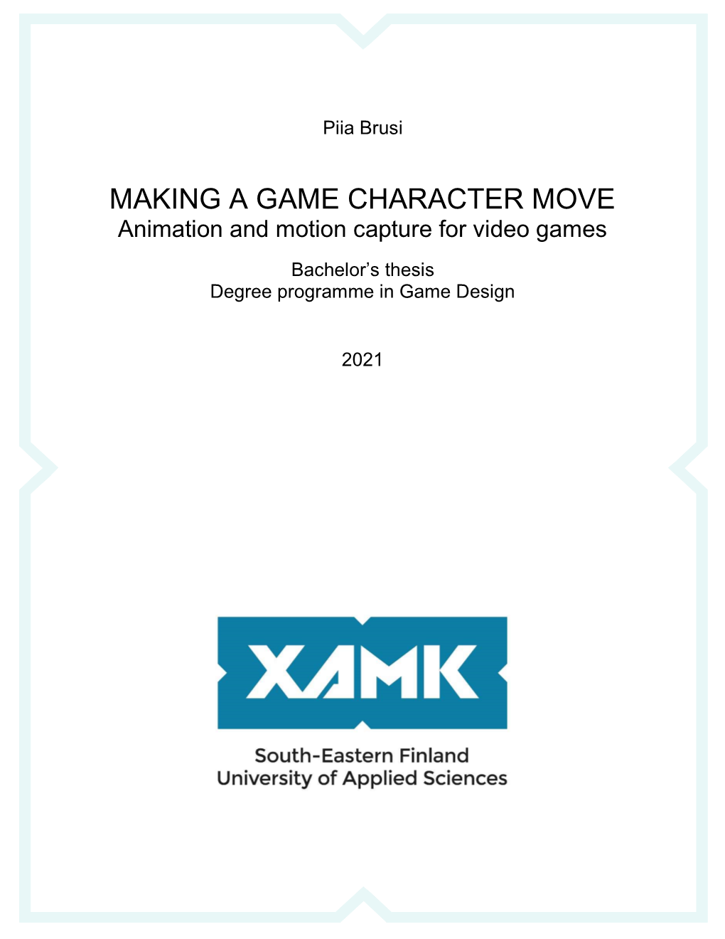 Making a Game Character Move