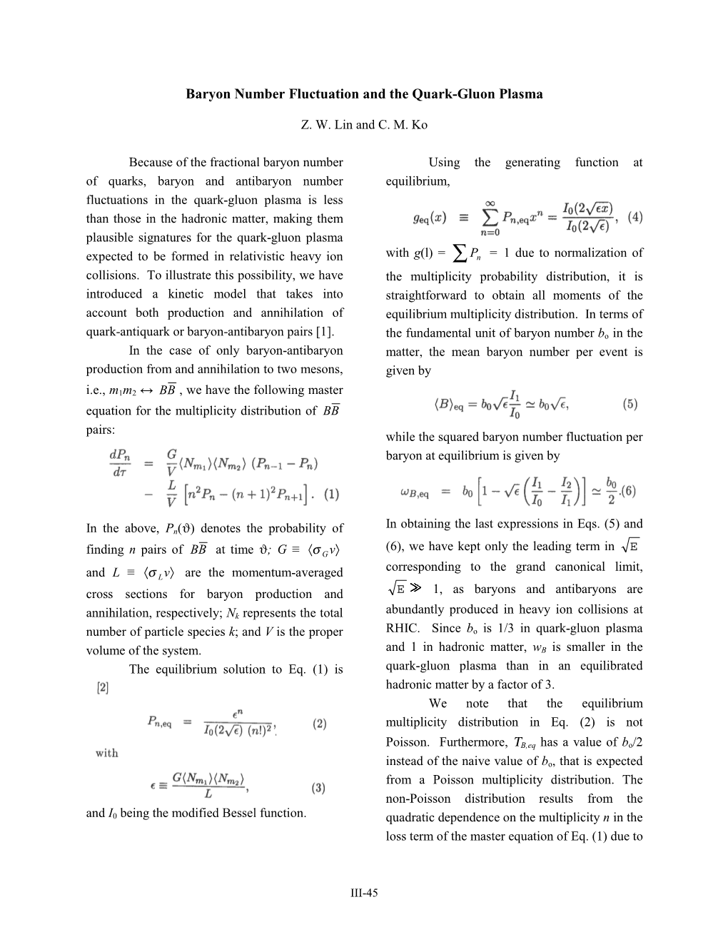 Baryon Number Fluctuation and the Quark-Gluon Plasma