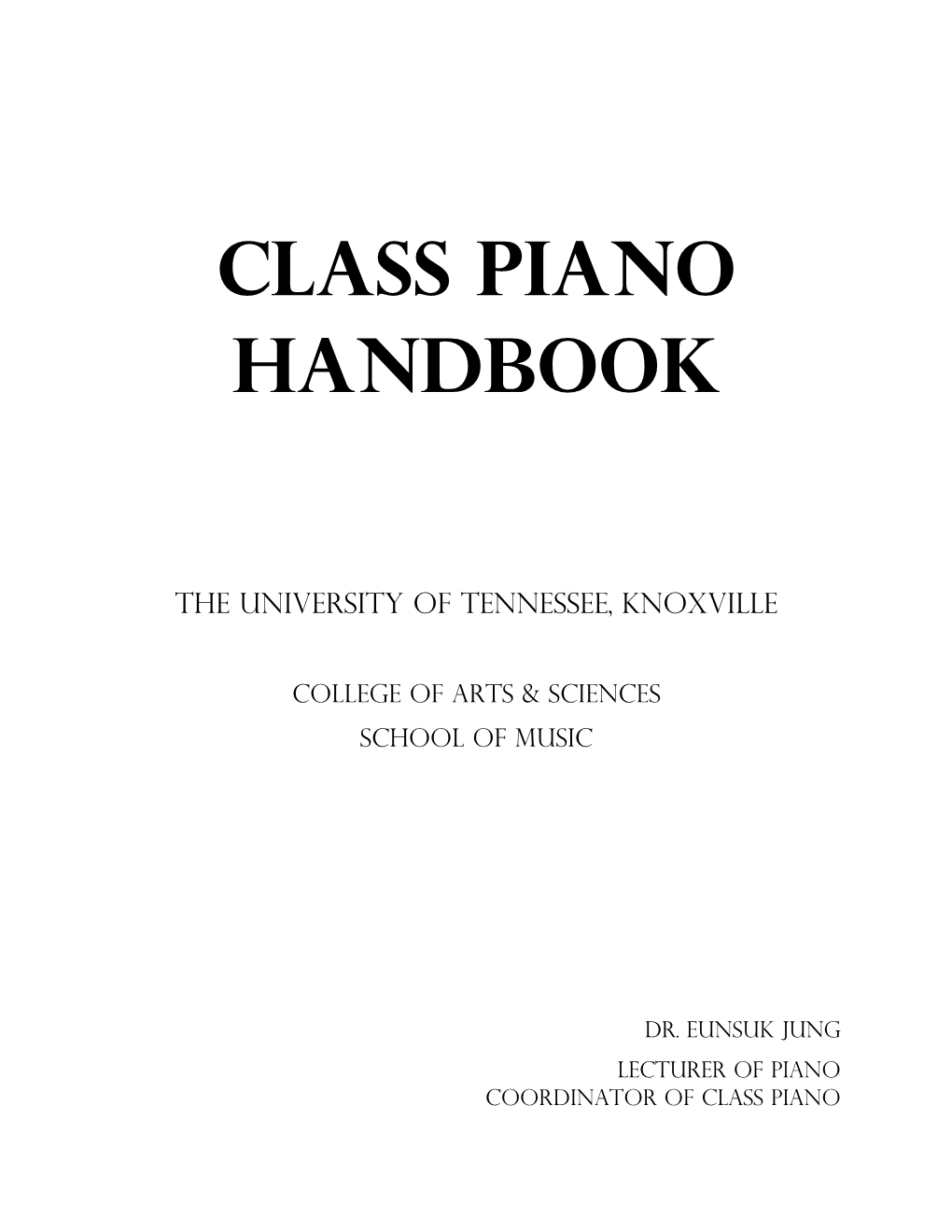 Class Piano Handbook