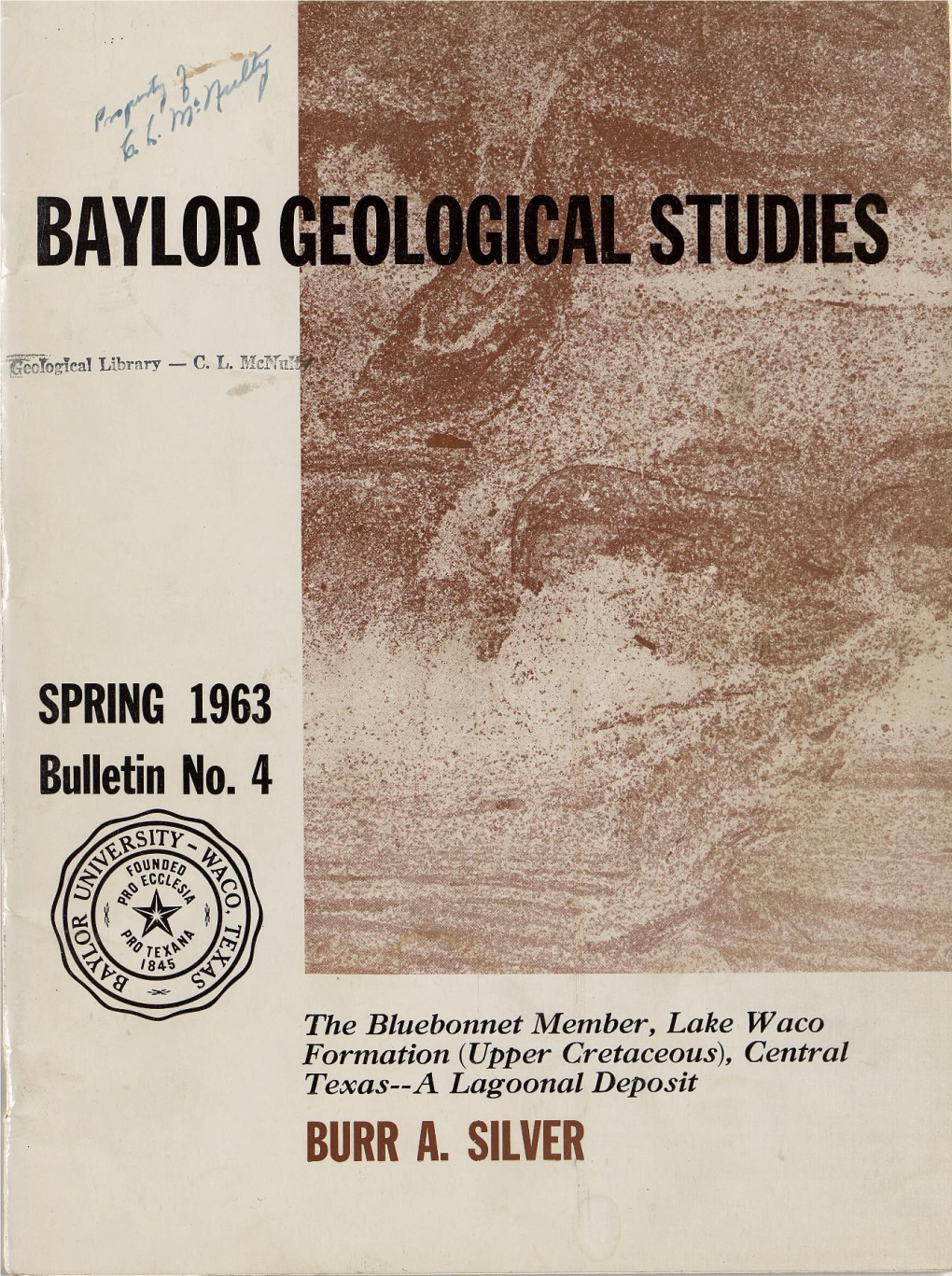 SPRING 1963 Bulletin 4 BURR A. SILVER