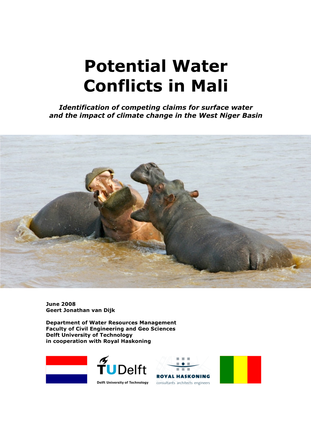 Potential Water Conflicts in Mali