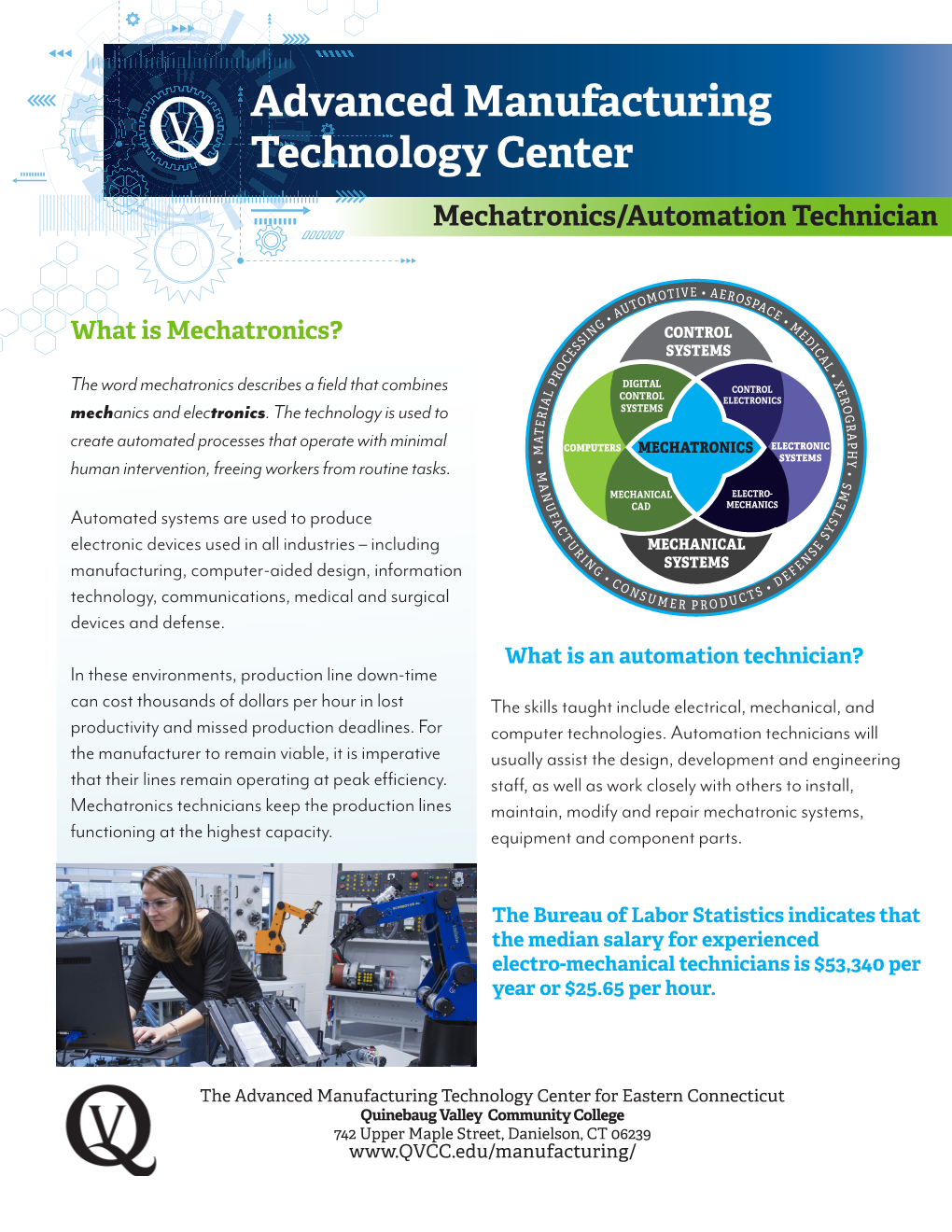 Advanced Manufacturing Technology Center Mechatronics/Automation Technician