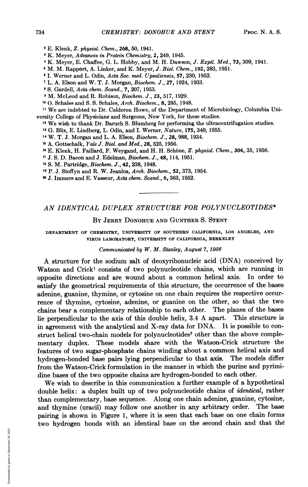 Watson Andcrick1 Consists of Two Polynucleotide Chains, Which Are