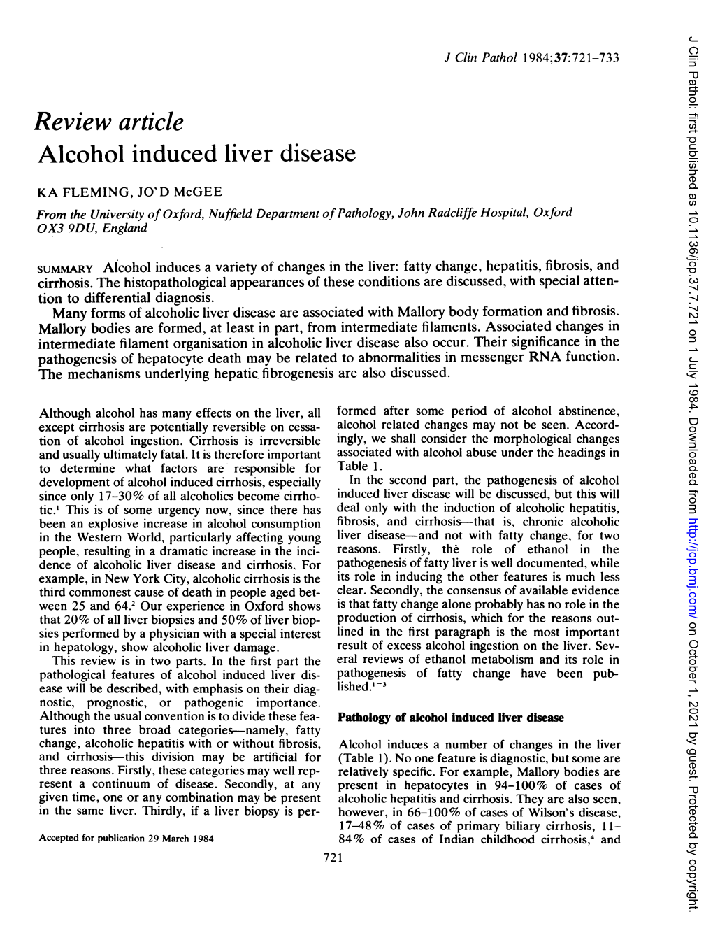 Review Article Alcohol Induced Liver Disease