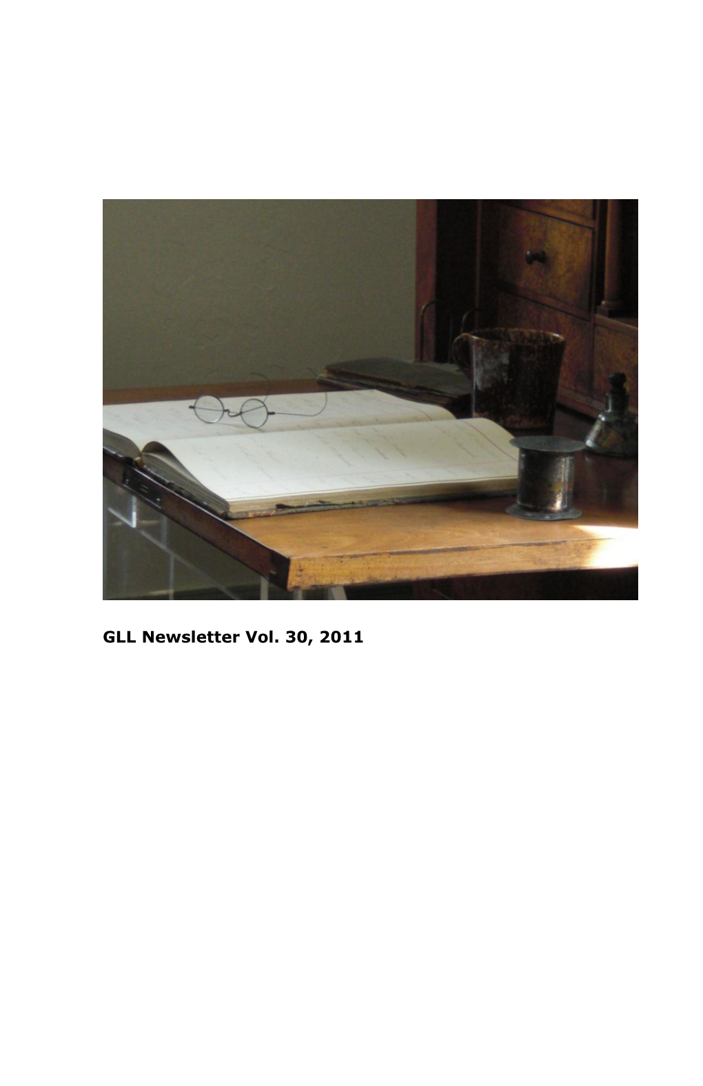 GLL Newsletter Vol. 30, 2011