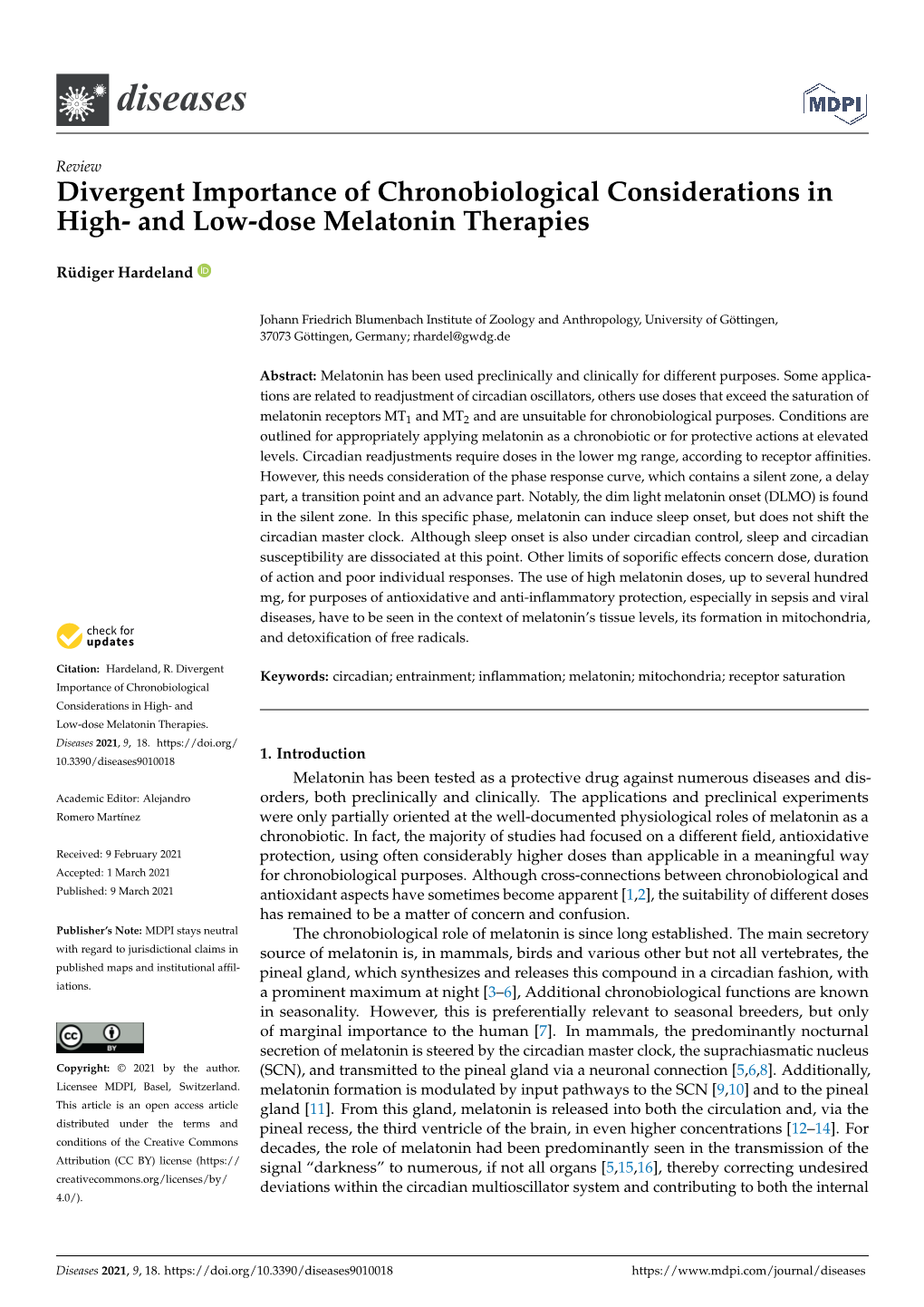 And Low-Dose Melatonin Therapies