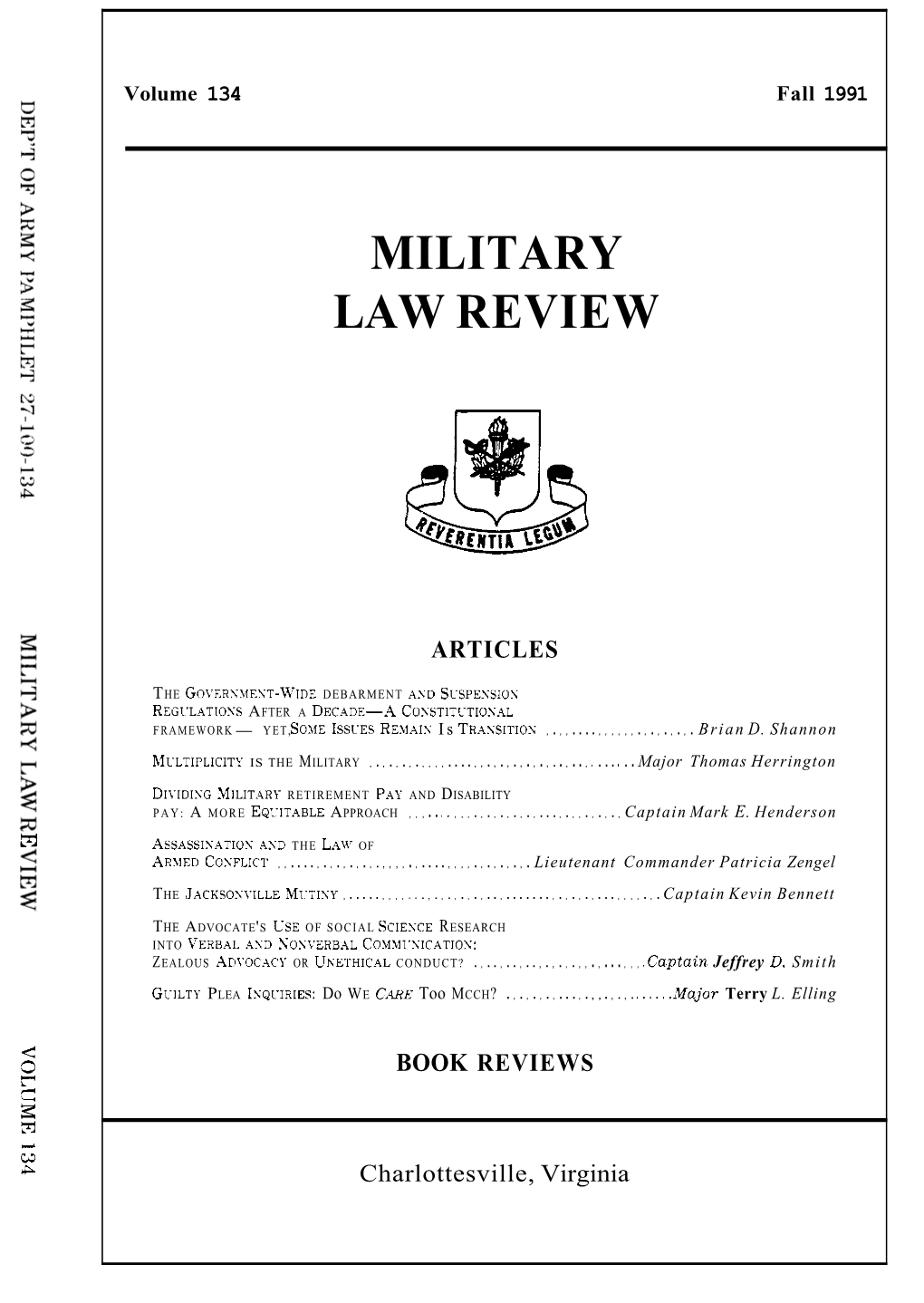 Military Law Review