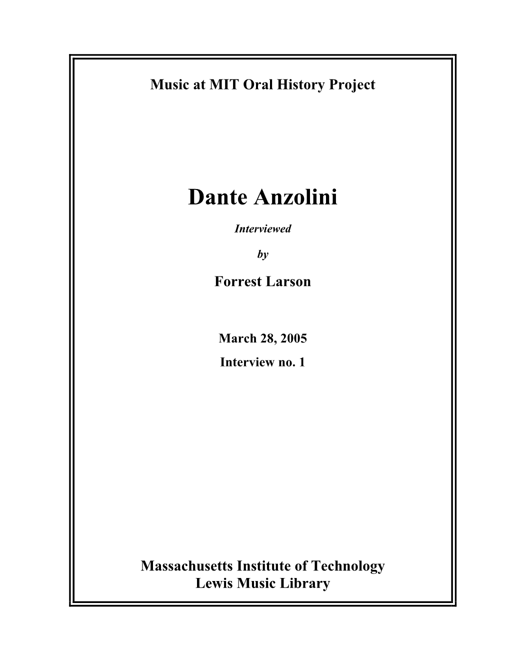 Dante Anzolini