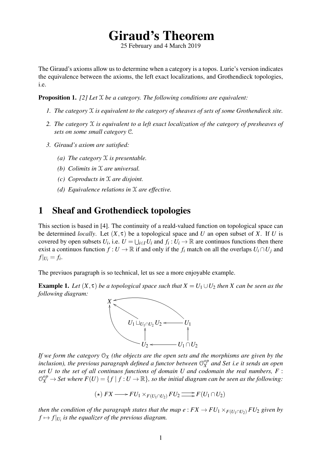 Giraud's Theorem