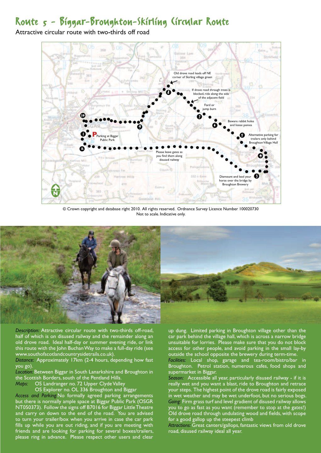 Biggar-Broughton-Skirling Circular Route Attractive Circular Route with Two-Thirds Off Road