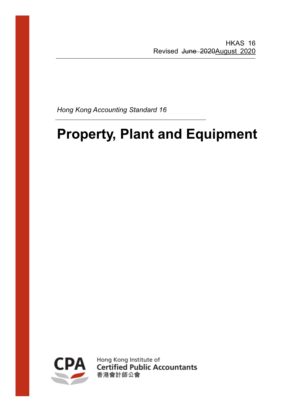 Property, Plant and Equipment