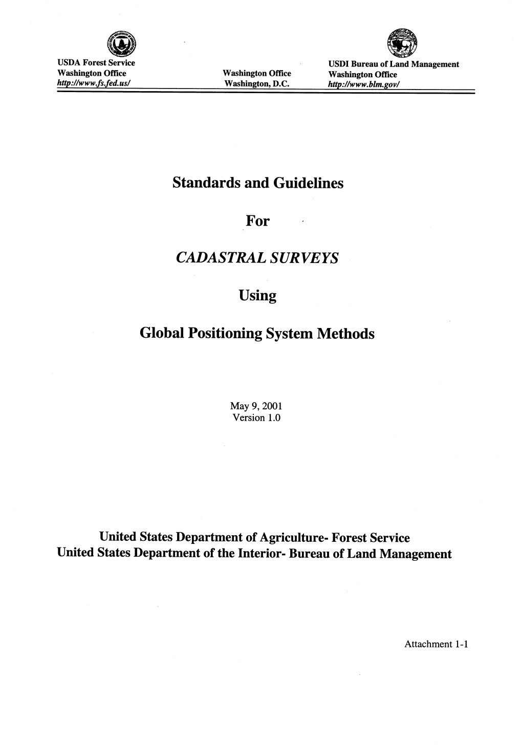 Standards and Guidelines for Cadastral Surveys Using GPS