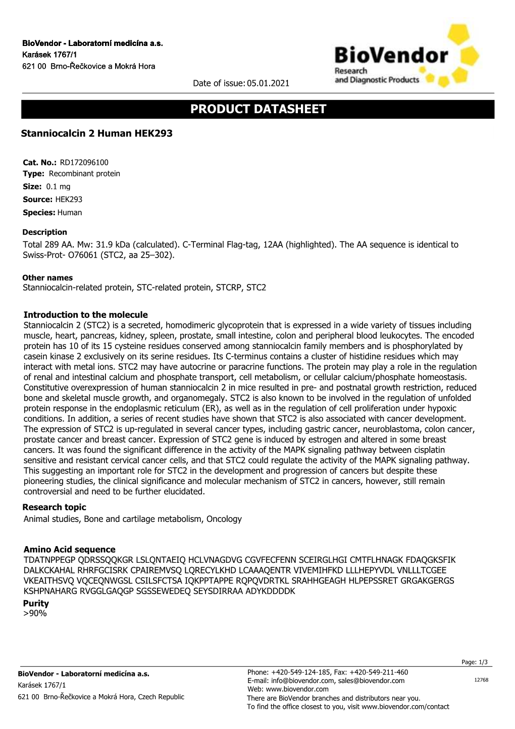 Datasheet PDF (RUO)