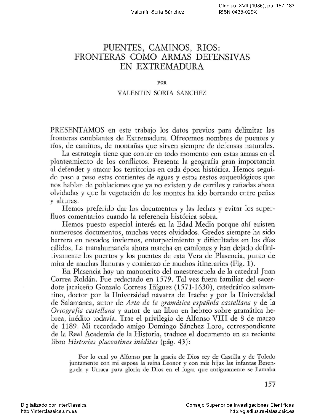 Puentes, Caminos, Ríos: Fronteras Como Armas Defensivas En Extremadura