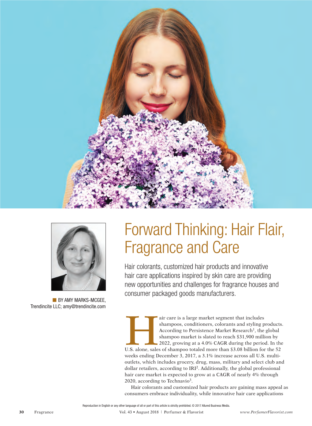 Forward Thinking: Hair Flair, Fragrance and Care
