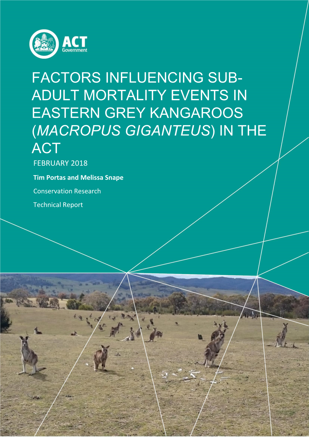 Factors Influencing Sub-Adult Mortality of Eastern Grey Kangaroos in the ACT