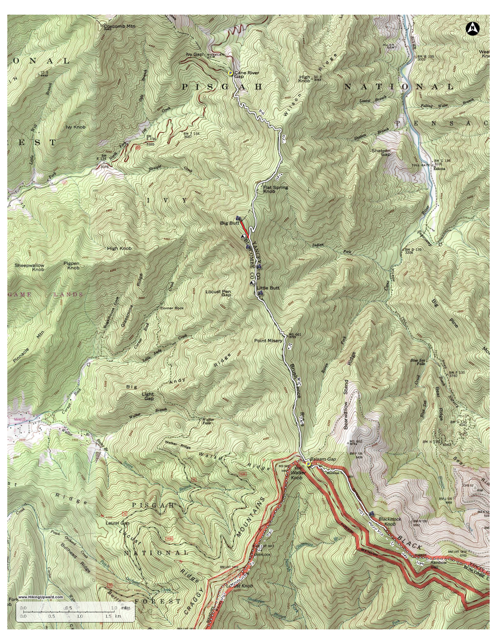 Big Butt Trail – Pisgah National Forest, NC