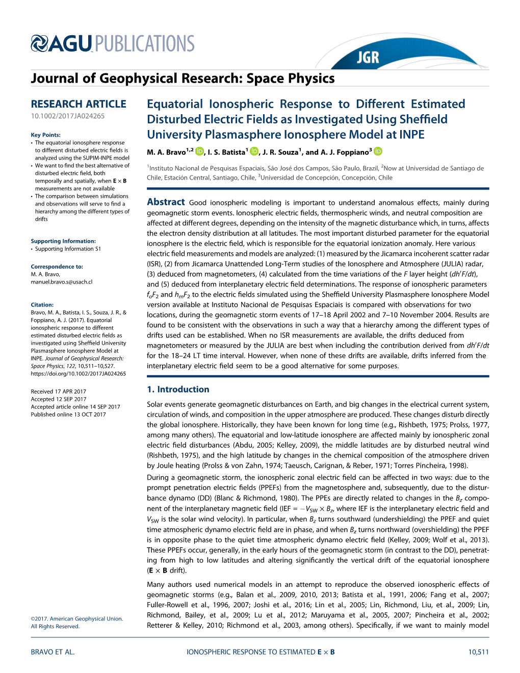 Equatorial Ionospheric Response to Different Estimated Disturbed