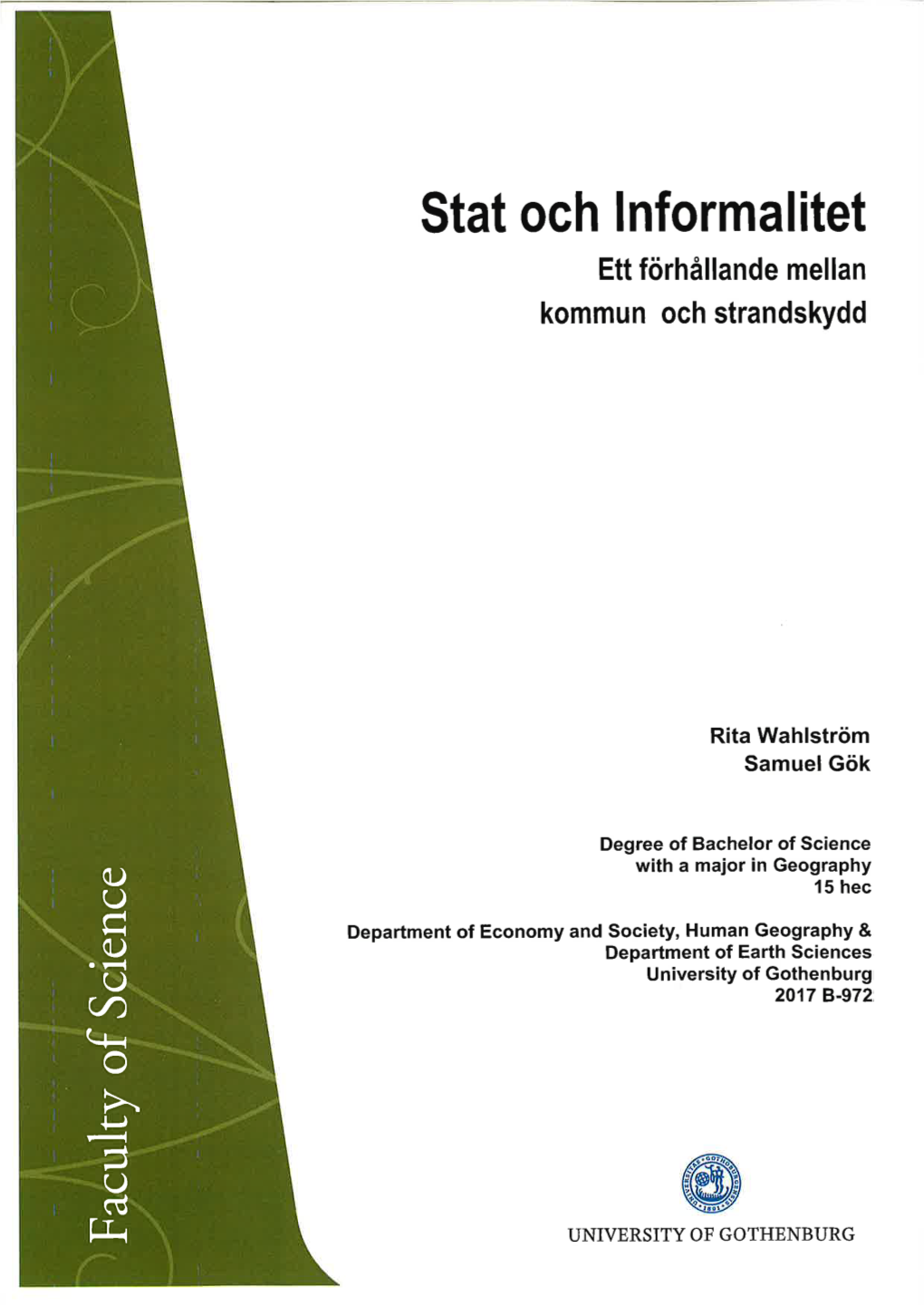 B972: "Stat Och Informalitet