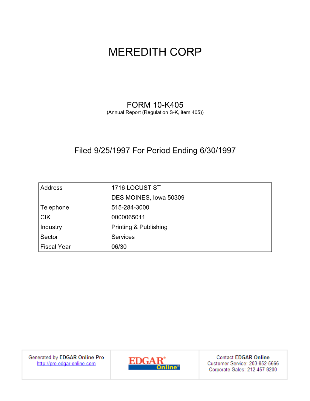 Meredith Corp