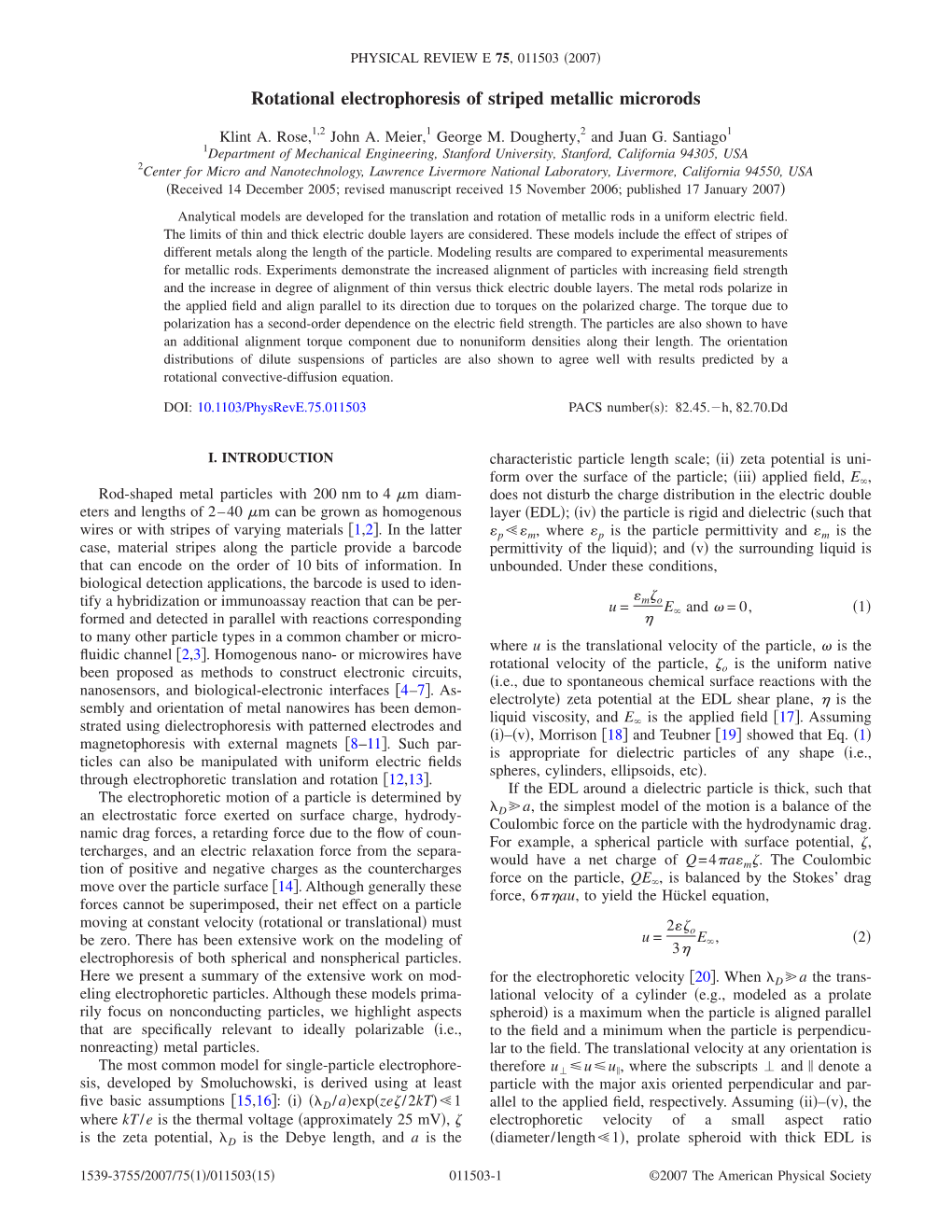 Rotational Electrophoresis of Striped Metallic Microrods