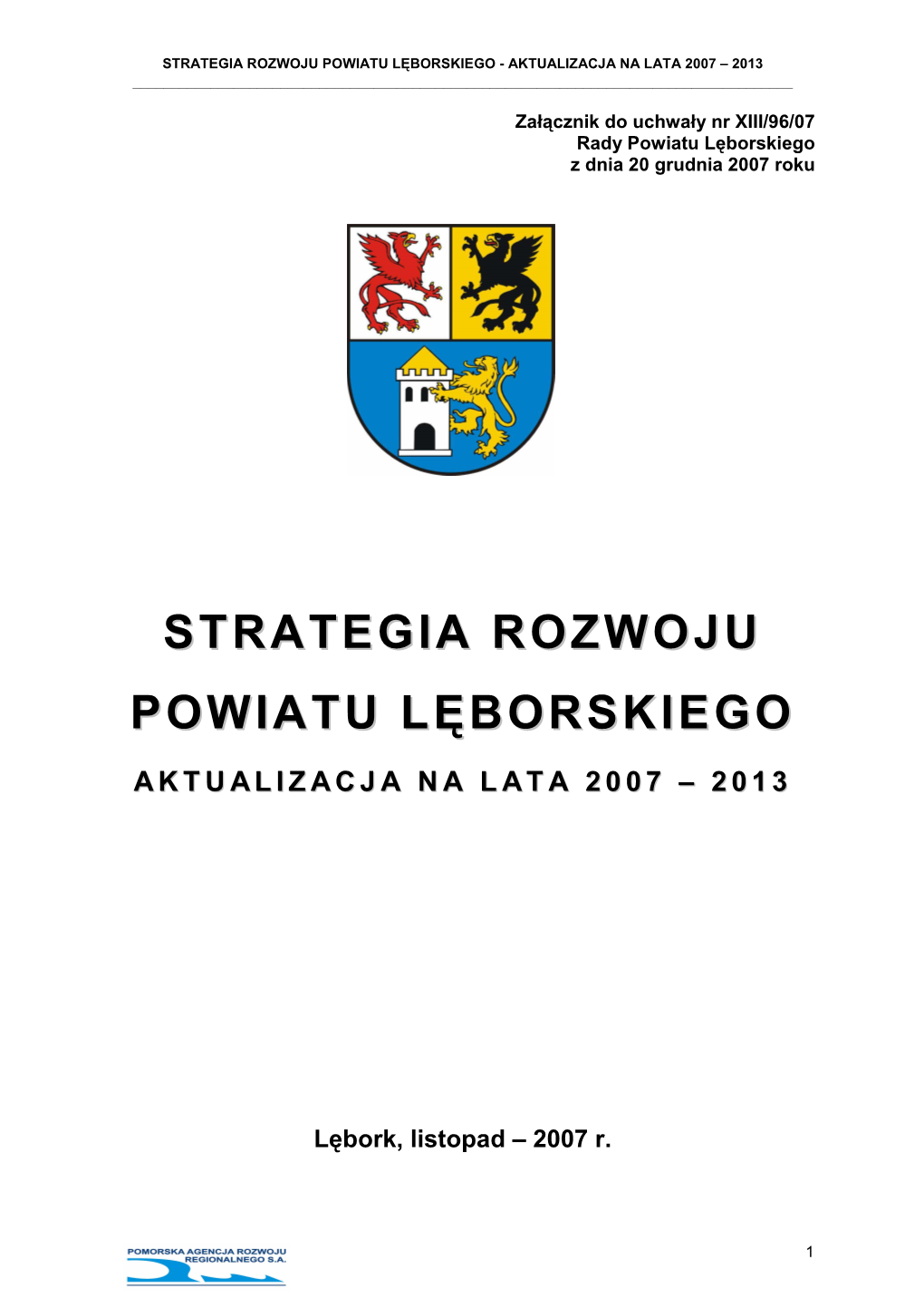 Strategia Rozwoju Powiatu Lęborskiego