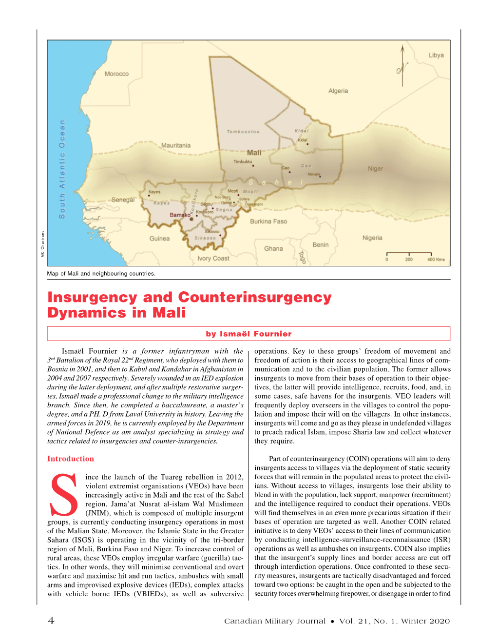 Insurgency and Counterinsurgency Dynamics in Mali